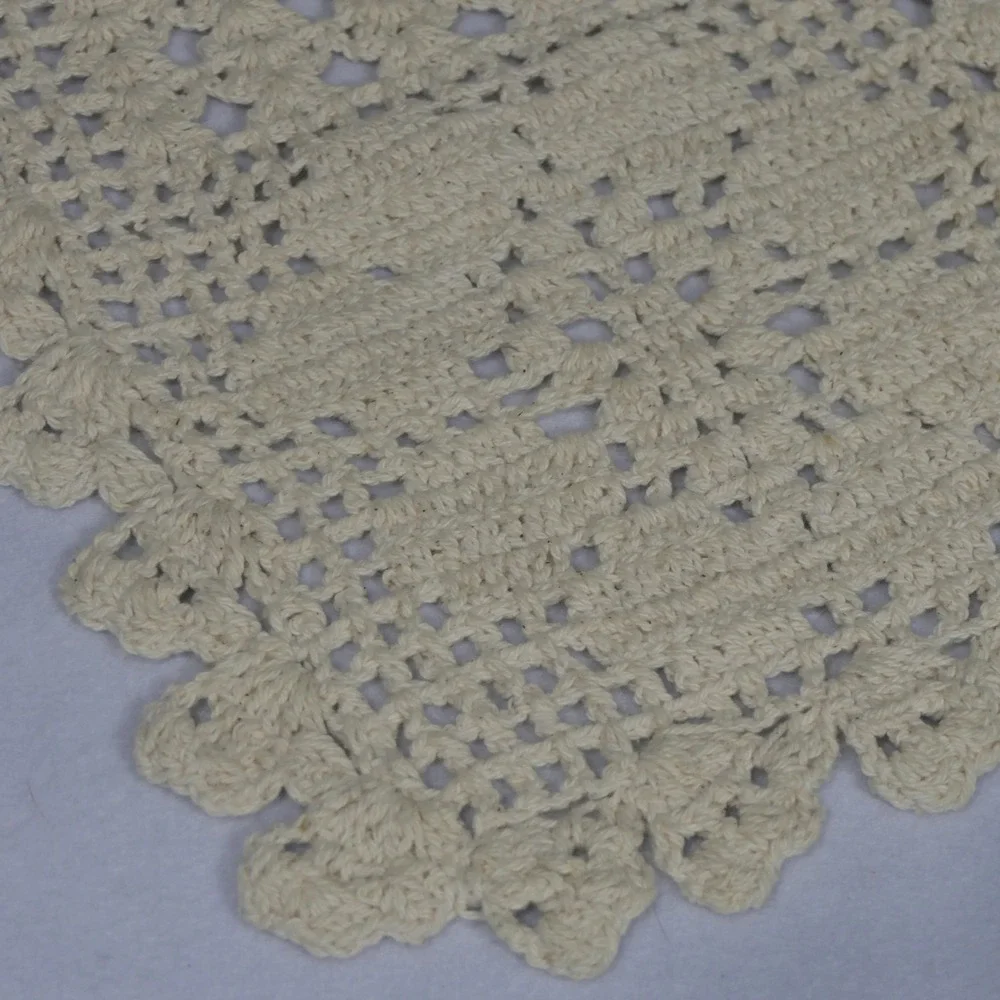 Handmade crochet table